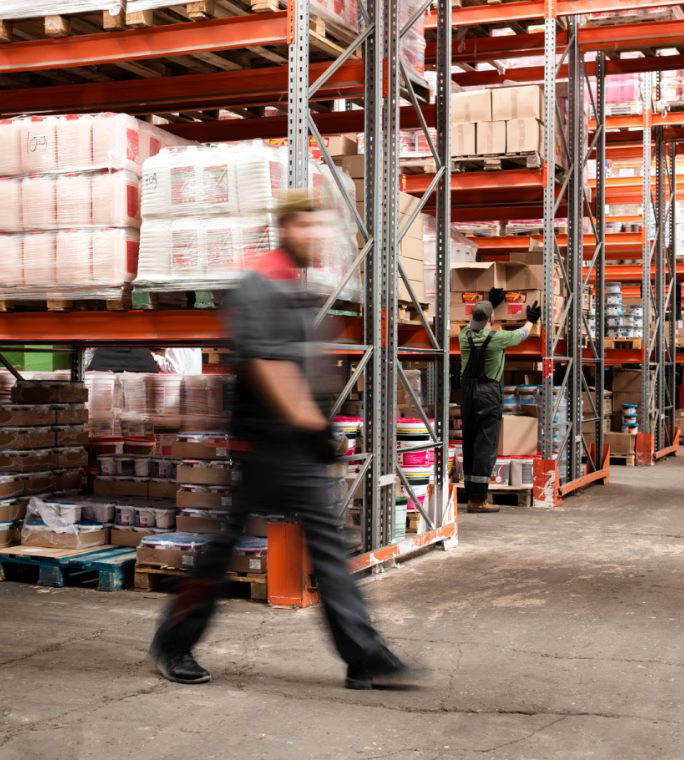 Illustration de la gestion des stocks, des approvisionnements et de la rotation produits dans la grande distribution