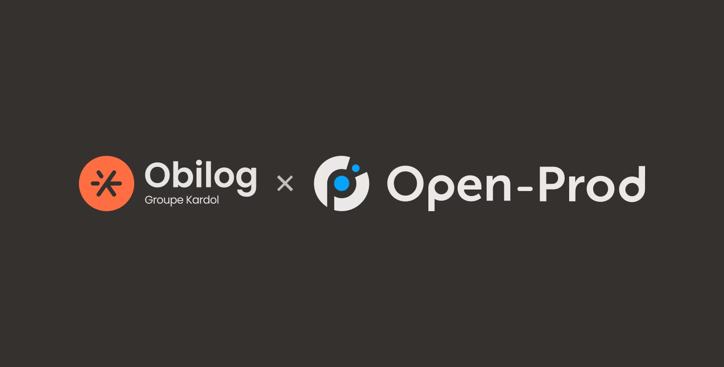 Logos Obilog et Open-Prod illustrant leur partenariat autour de l’ERP industriel