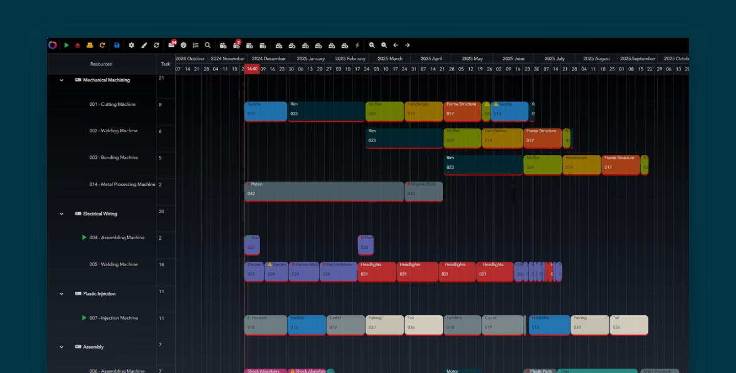 Interface OPERA Scheduler pour l’ordonnancement des ressources machines et des opérations de production en atelier