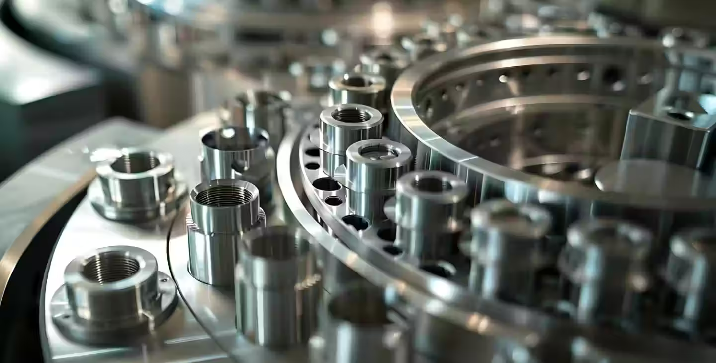 Une machine-outil connectée dans un atelier de décolletage équipé d’un ERP industriel.